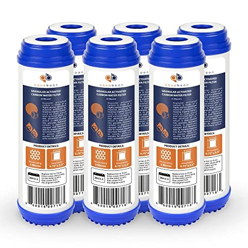 Aquaboon 5 Micron 10\" x 2.5\" Granular Activated Carbon Filter