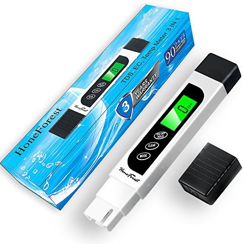 HoneForest TDS Meter, Digital Water Tester (TDS, EC, Temperature)