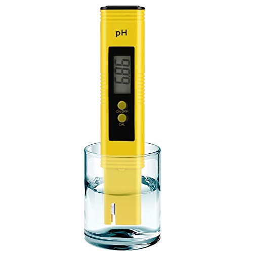 Digital pH Meter Tester Pen, 0.01 Accuracy, 0-14 pH Range, Pre-Calibrated