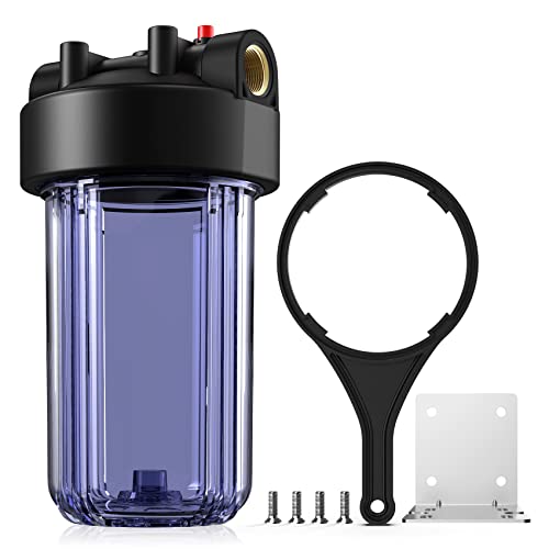 SimPure DB10C 10\" x 4.5\" Whole House Water Filter Clear Housing