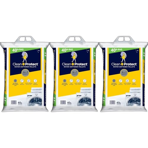 Clean and Protect Water Softener Salt Pellets, 40 LB (Pack of 3)