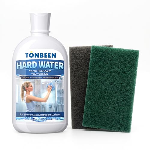 TONBEEN Hard Water Stain Remover Paste with Polishing Pads