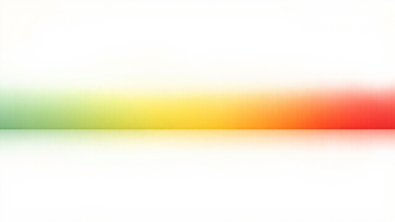 horizontal color gradient bar from soft green to hard red representing water hardness levels